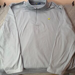 JACK NICKLAUS 1/4 Zip Mock Turtleneck Sweatshirt Men's XXL Golden Bear Golf Gray